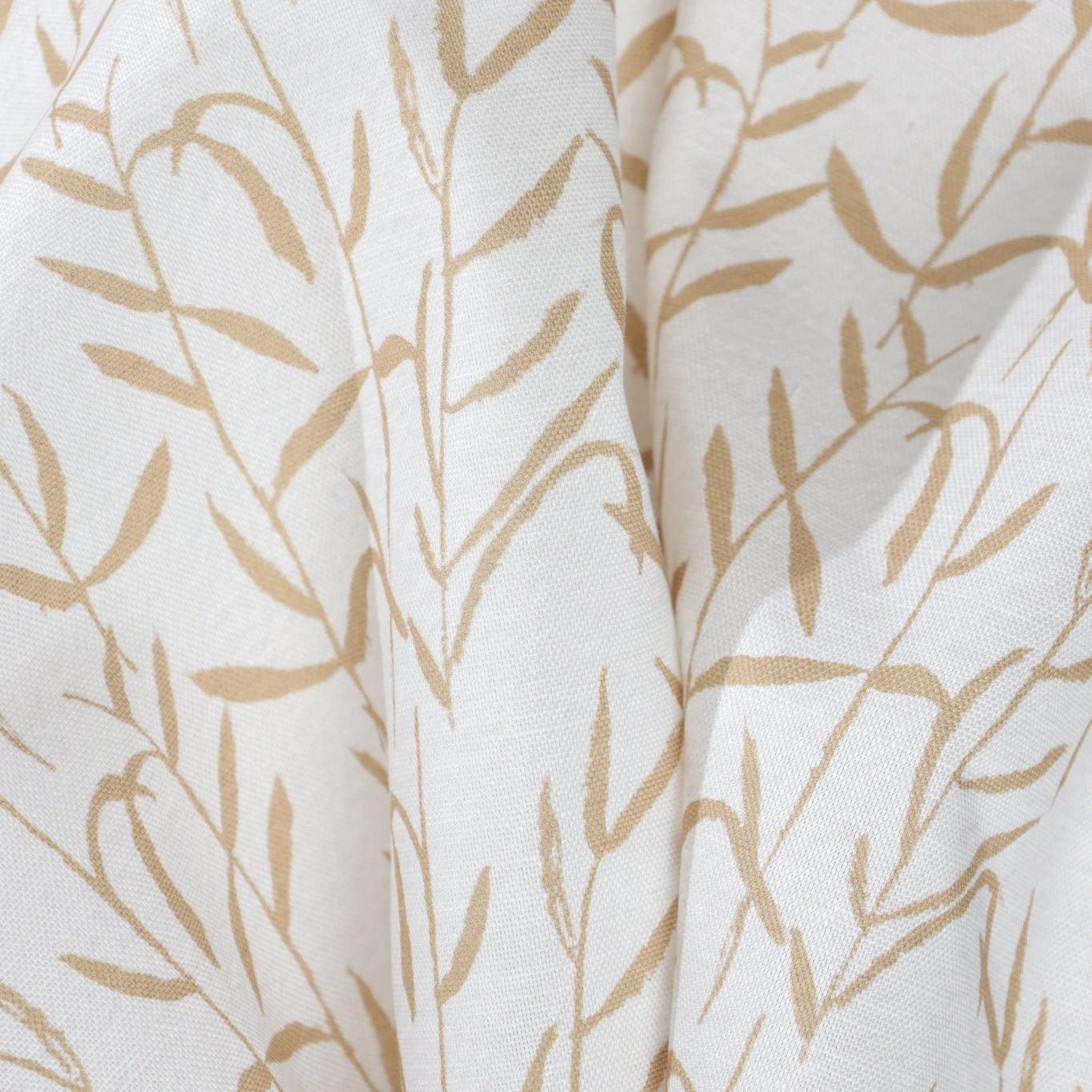 Botanic Brass Luxury Fabric - Truett Designs