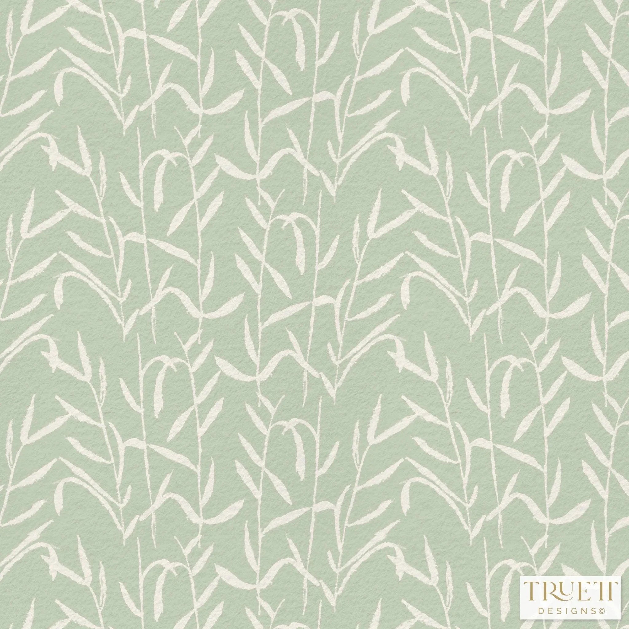 Botanic Sage Luxury Wallpaper - Truett Designs