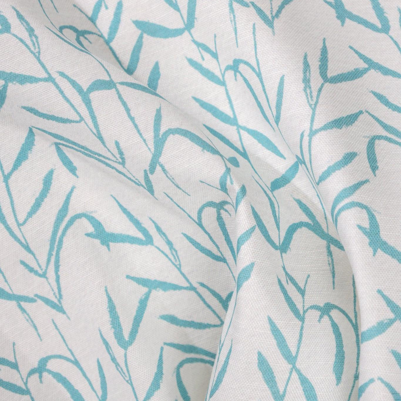 Botanic Teal Luxury Fabric - Truett Designs