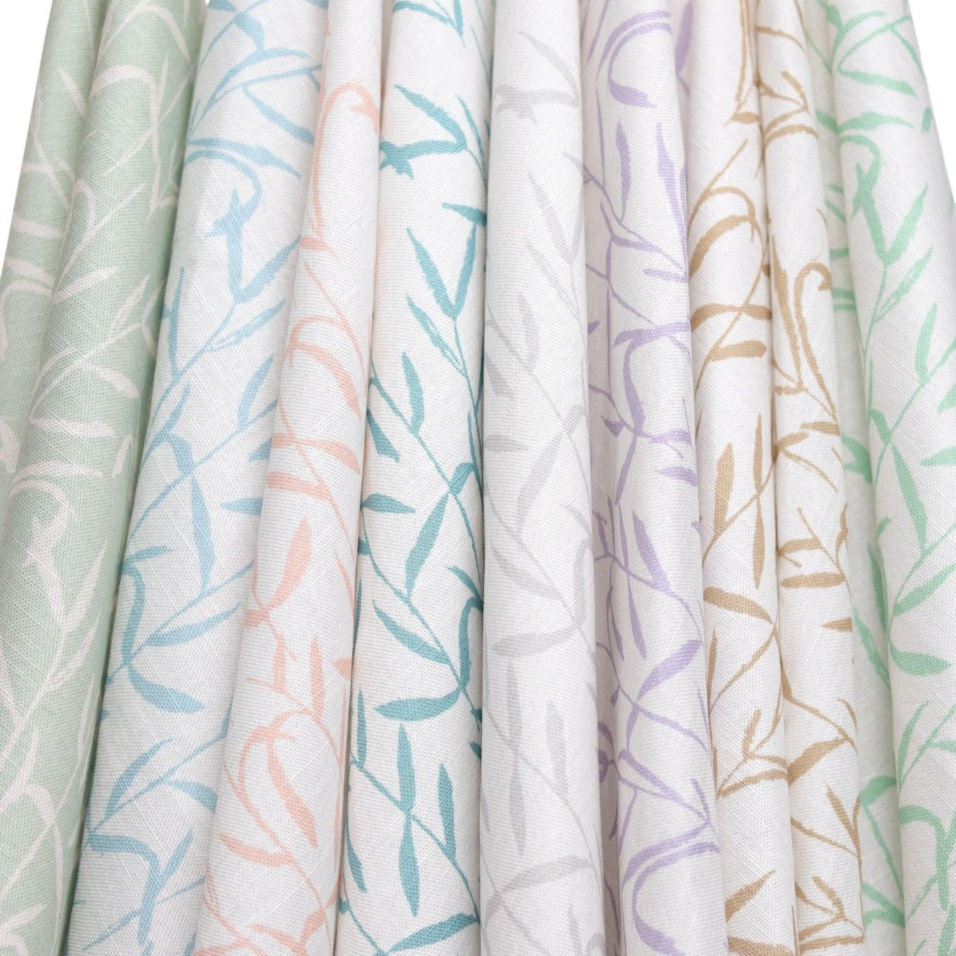 Botanic Teal Luxury Fabric - Truett Designs
