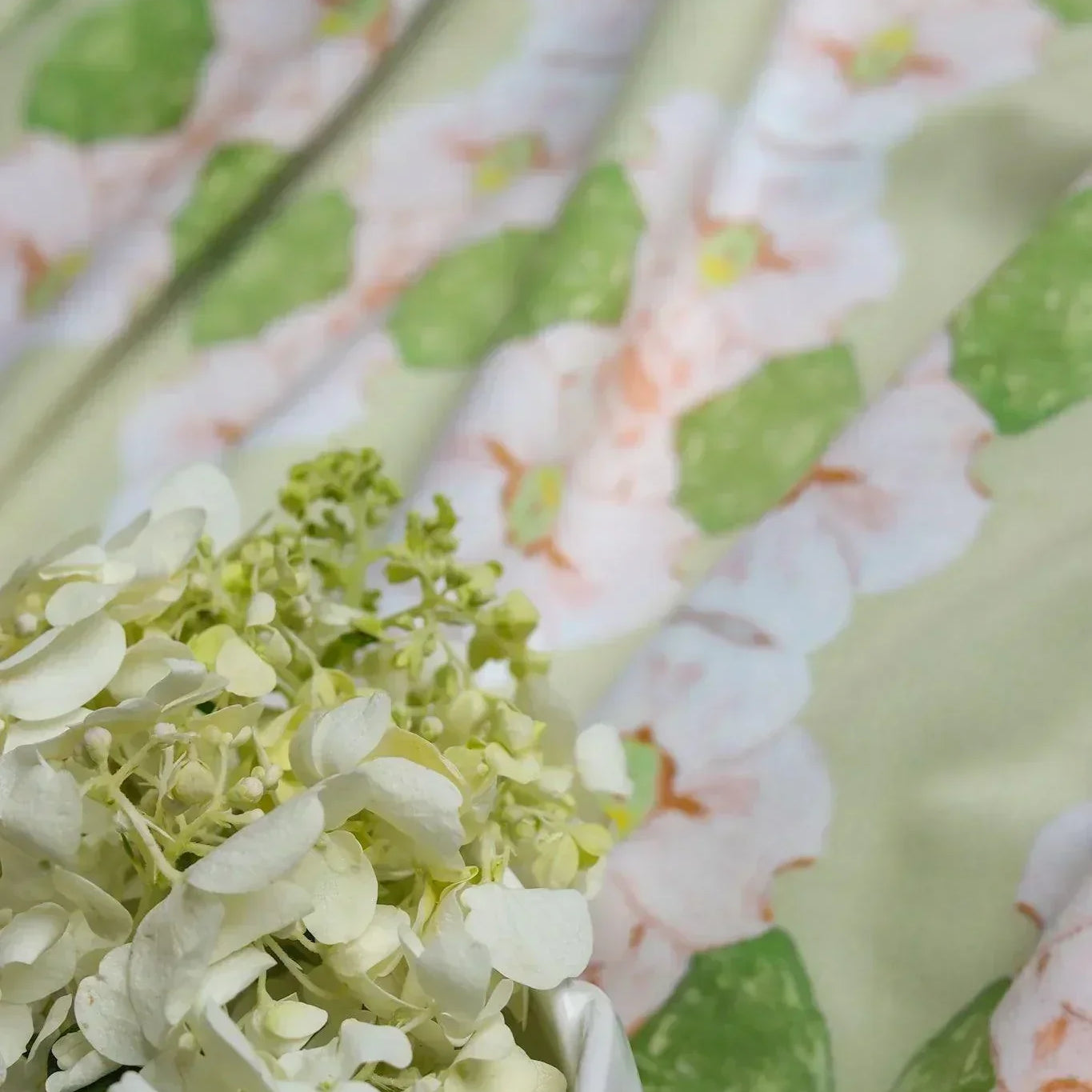 Flowering Dogwoods Fernwood Green Fabric - Truett Designs