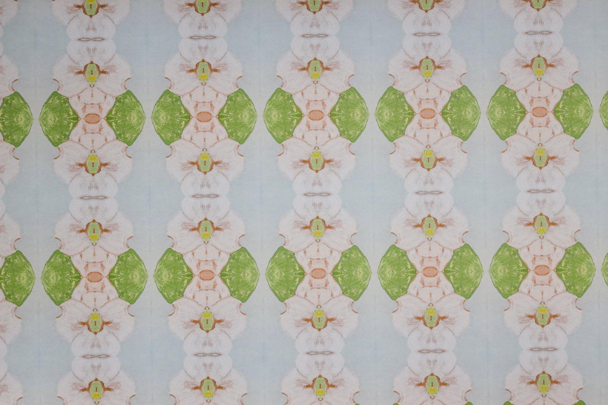 Flowering Dogwoods Light Blue Wallpaper - Truett Designs
