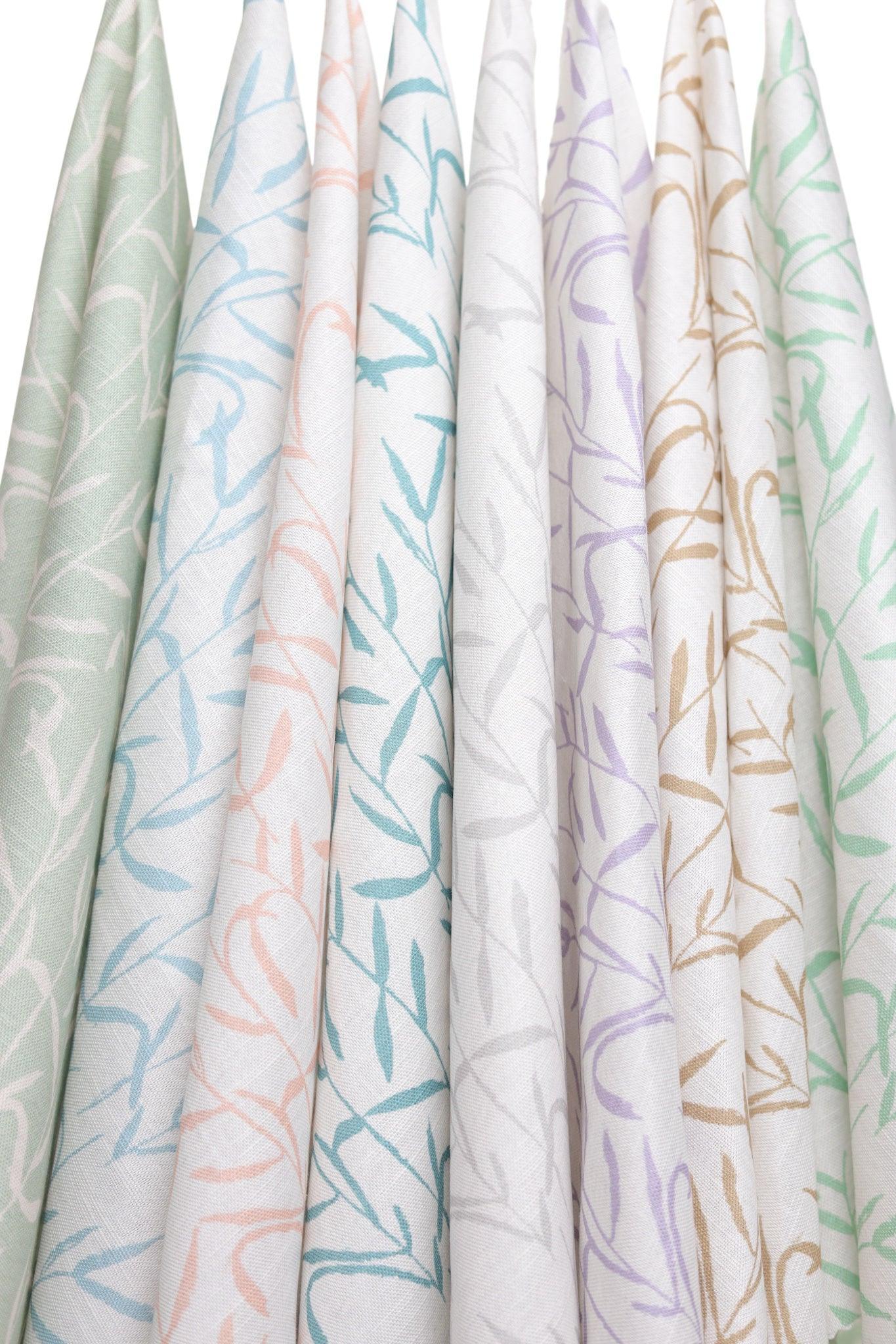 Botanic Teal Luxury Fabric - Truett Designs
