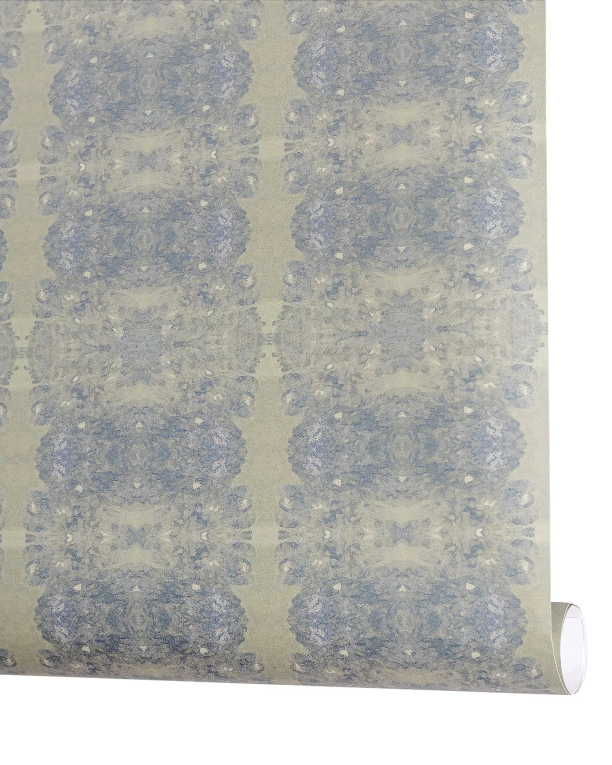 Luxury abstract wallpaper in rich rosemary green tones with layered organic movement and artistic detail, designed for modern traditional interiors, luxury bedrooms, powder rooms, dining spaces, and collected contemporary homes. Sustainably printed in England by Truett Designs.