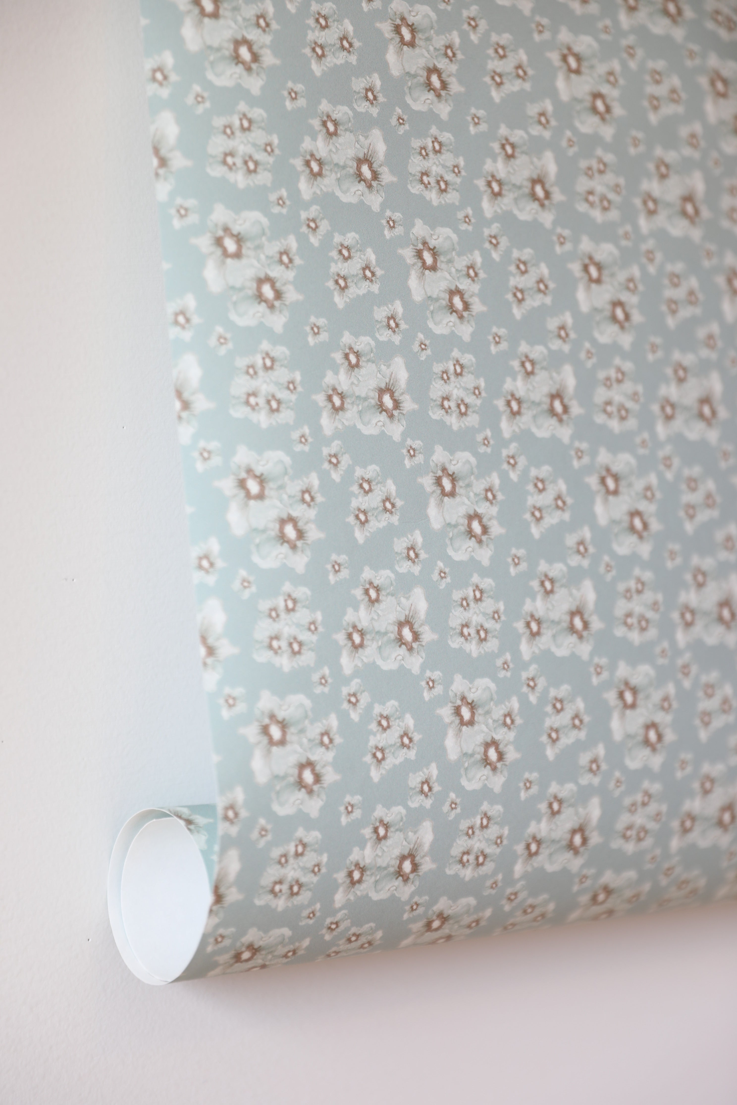 Cottage Garden luxury wallpaper with a small-scale floral pattern inspired by traditional English gardens, ideal for custom interiors, refined bedrooms, charming powder rooms, tailored living spaces, and luxury residential design projects.