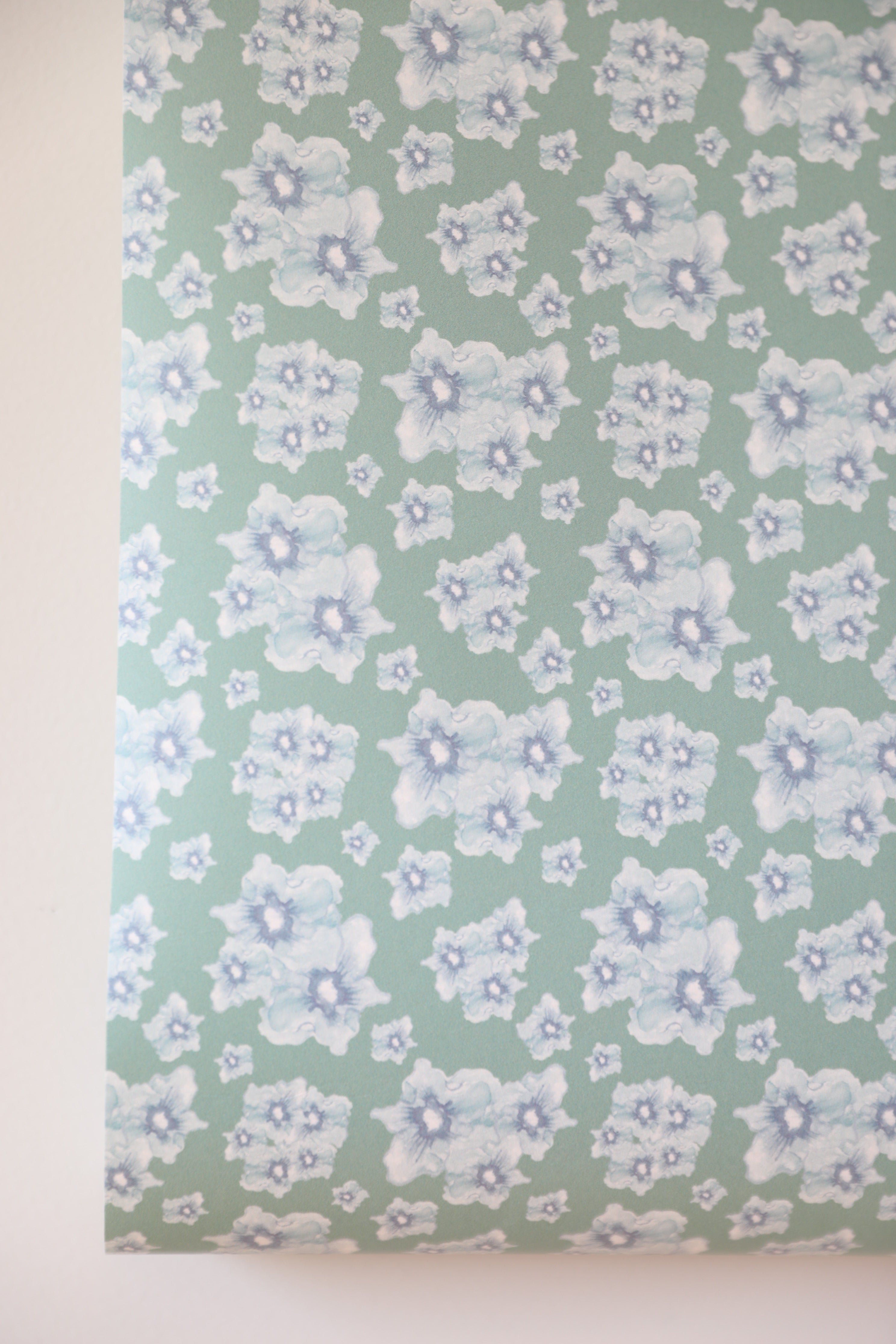 Cottage Garden luxury wallpaper with a small-scale floral pattern inspired by traditional English gardens, ideal for custom interiors, refined bedrooms, charming powder rooms, tailored living spaces, and luxury residential design projects.
