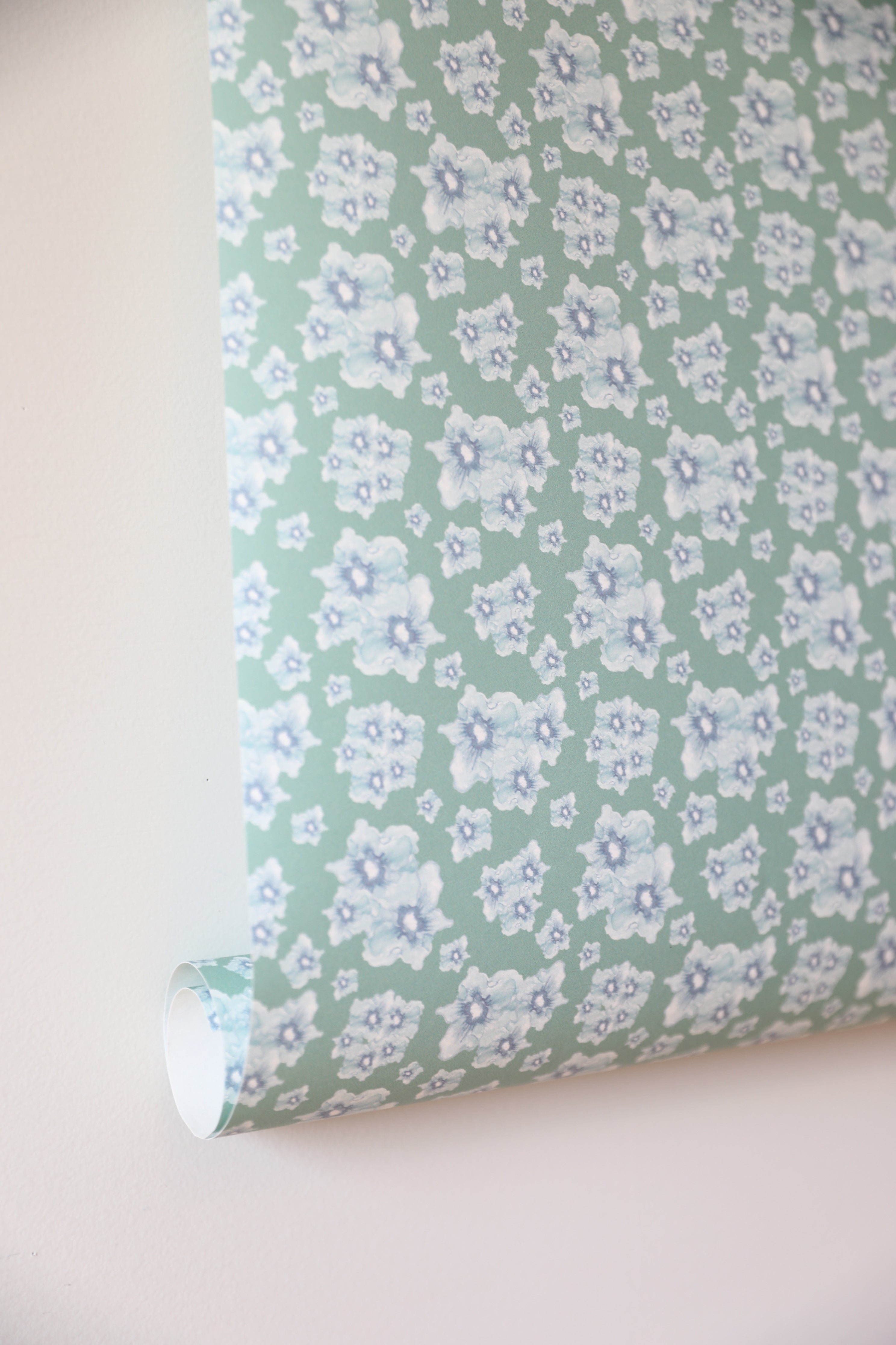Cottage Garden luxury wallpaper with a small-scale floral pattern inspired by traditional English gardens, ideal for custom interiors, refined bedrooms, charming powder rooms, tailored living spaces, and luxury residential design projects.