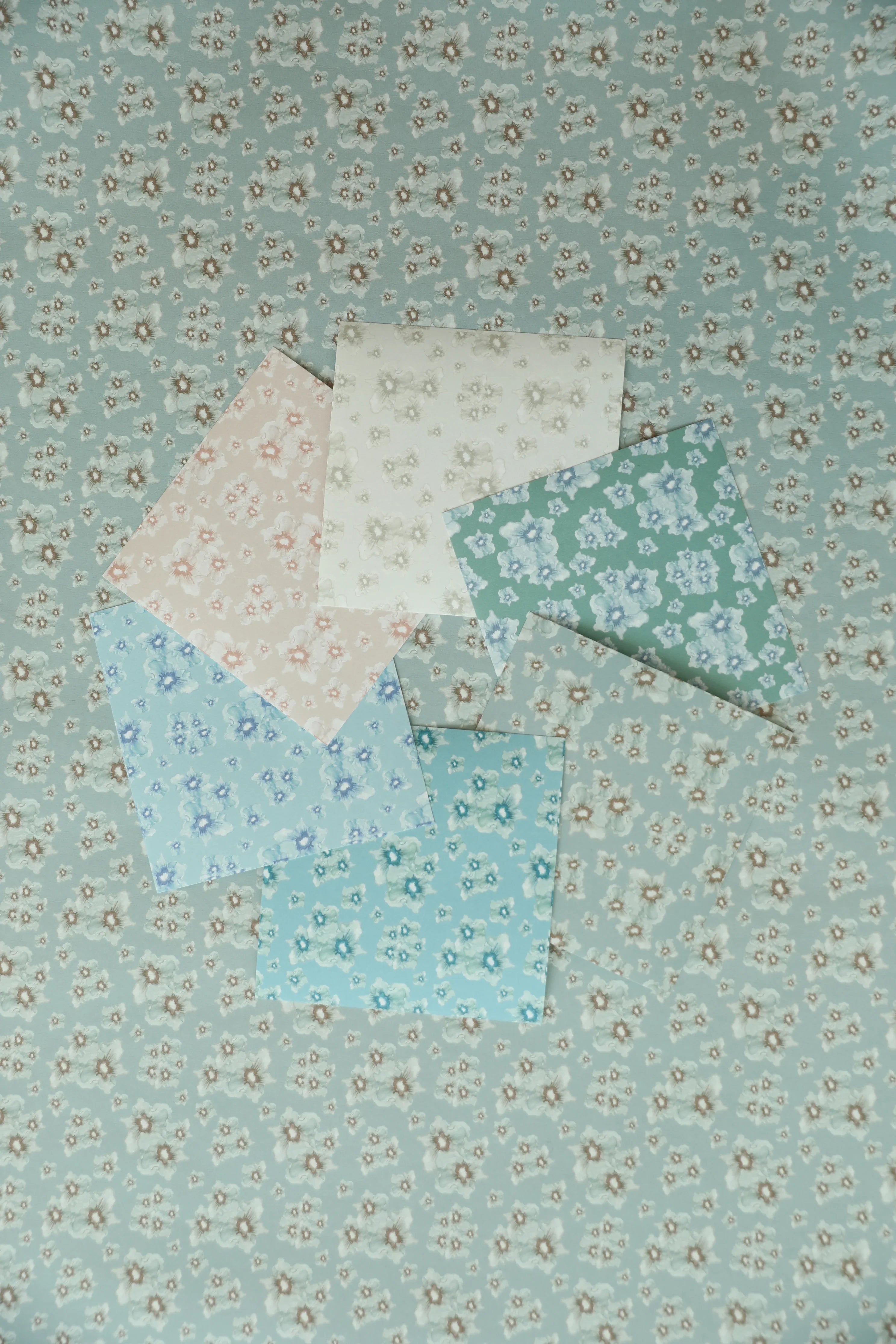 Cottage Garden luxury wallpaper with a small-scale floral pattern inspired by traditional English gardens, ideal for custom interiors, refined bedrooms, charming powder rooms, tailored living spaces, and luxury residential design projects.