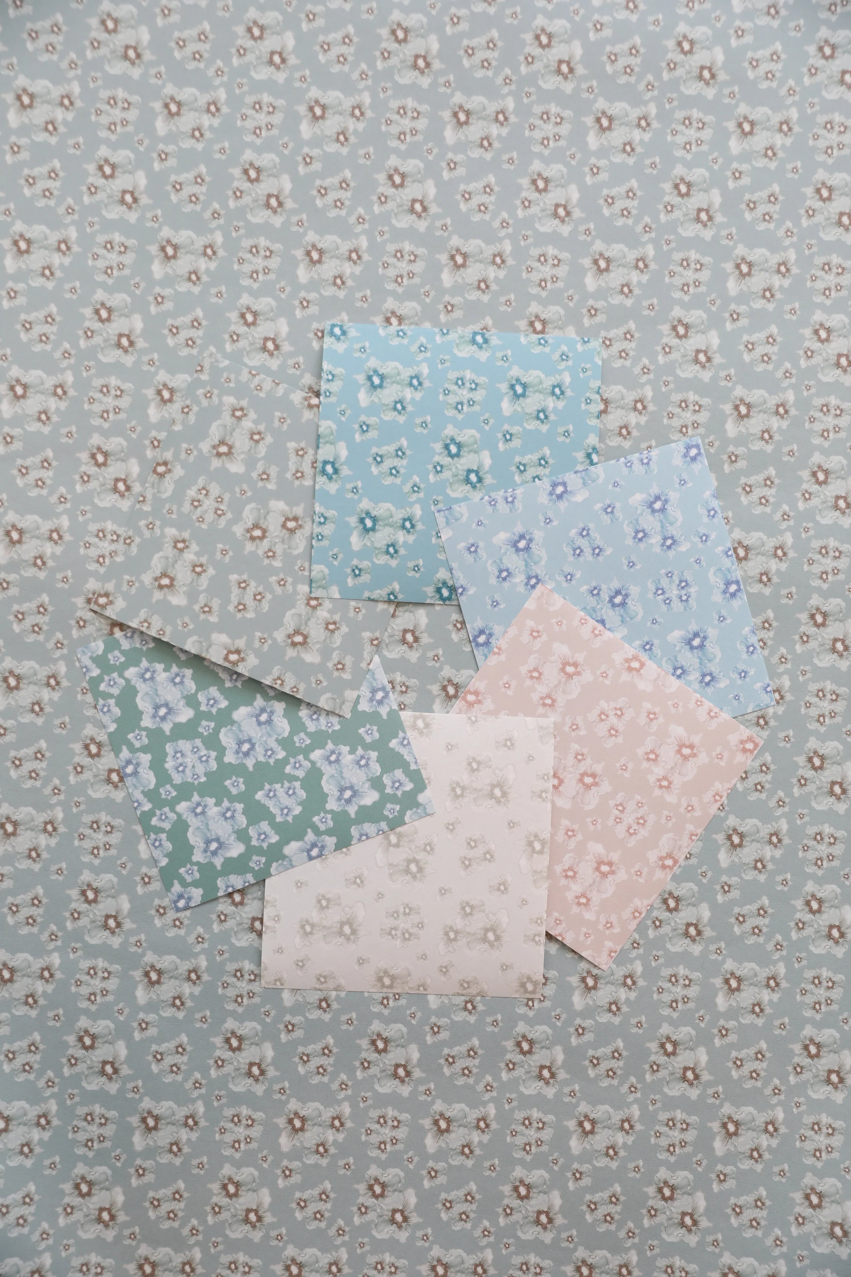 Cottage Garden luxury wallpaper with a small-scale floral pattern inspired by traditional English gardens, ideal for custom interiors, refined bedrooms, charming powder rooms, tailored living spaces, and luxury residential design projects.