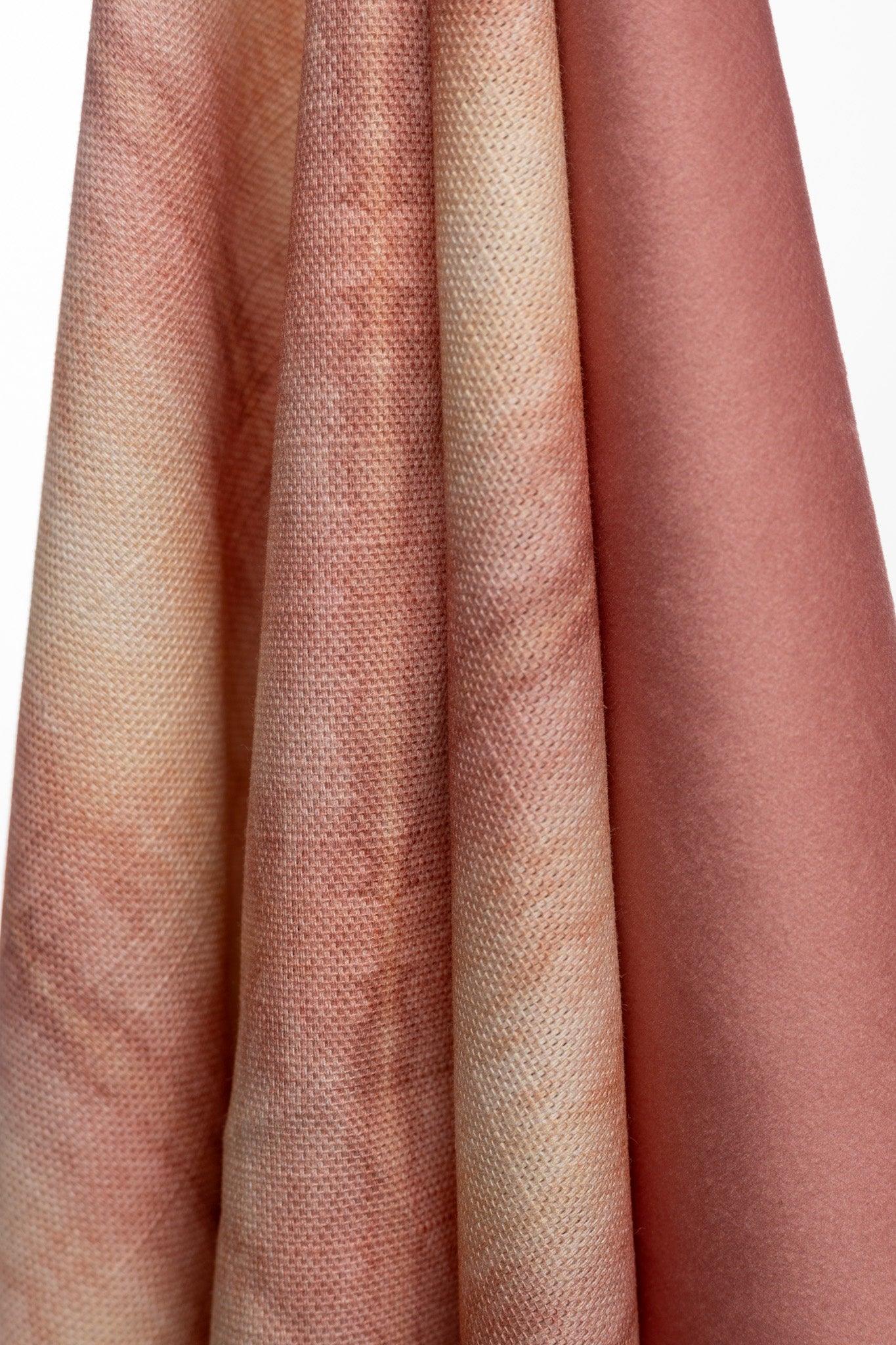 Painted Plaid Coral Fabric - Truett Designs