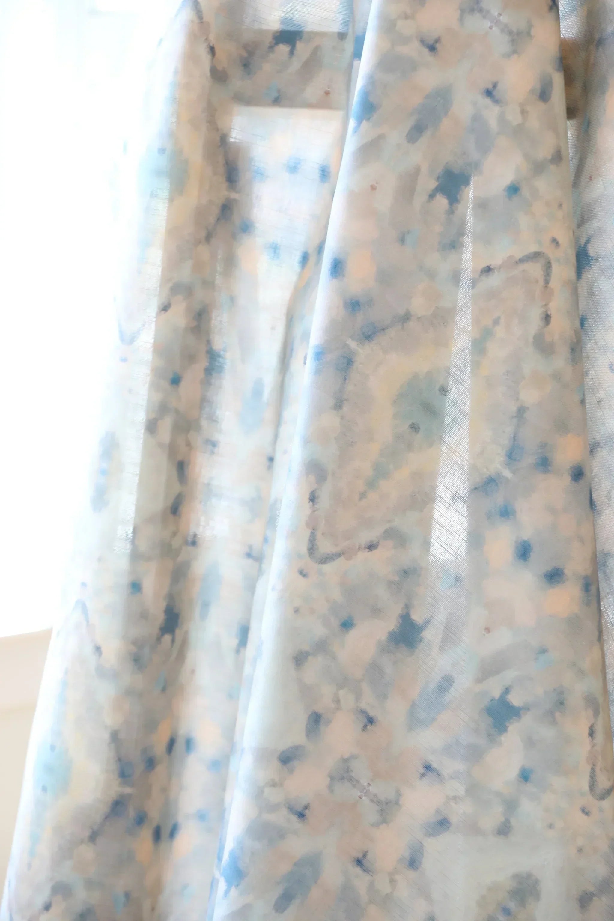 Luxury abstract fabric with layered organic movement inspired by Colorado River rock, designed for drapery, upholstery, bedding, and modern traditional interiors. Large-scale pattern with soft tonal variation and natural texture for collected luxury homes. Sustainably printed and handcrafted in England by Truett Designs.