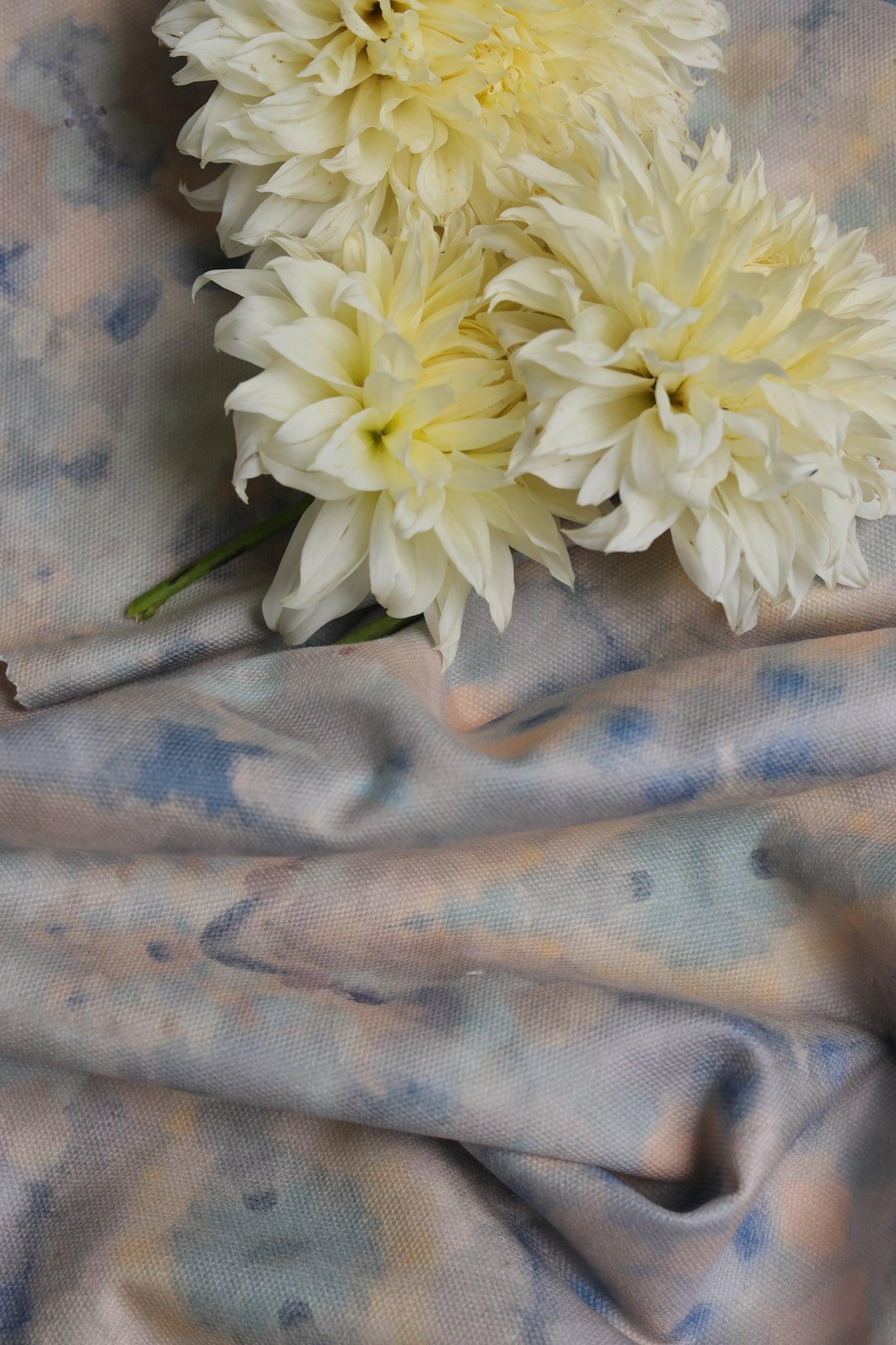 Luxury abstract fabric with layered organic movement inspired by Colorado River rock, designed for upholstery, drapery, bedding, and modern traditional interiors. Small-scale repeat with soft tonal variation and natural texture for collected luxury homes. Sustainably printed and handcrafted in England by Truett
